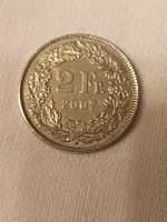 Pièce rare 2 francs suisses 2007