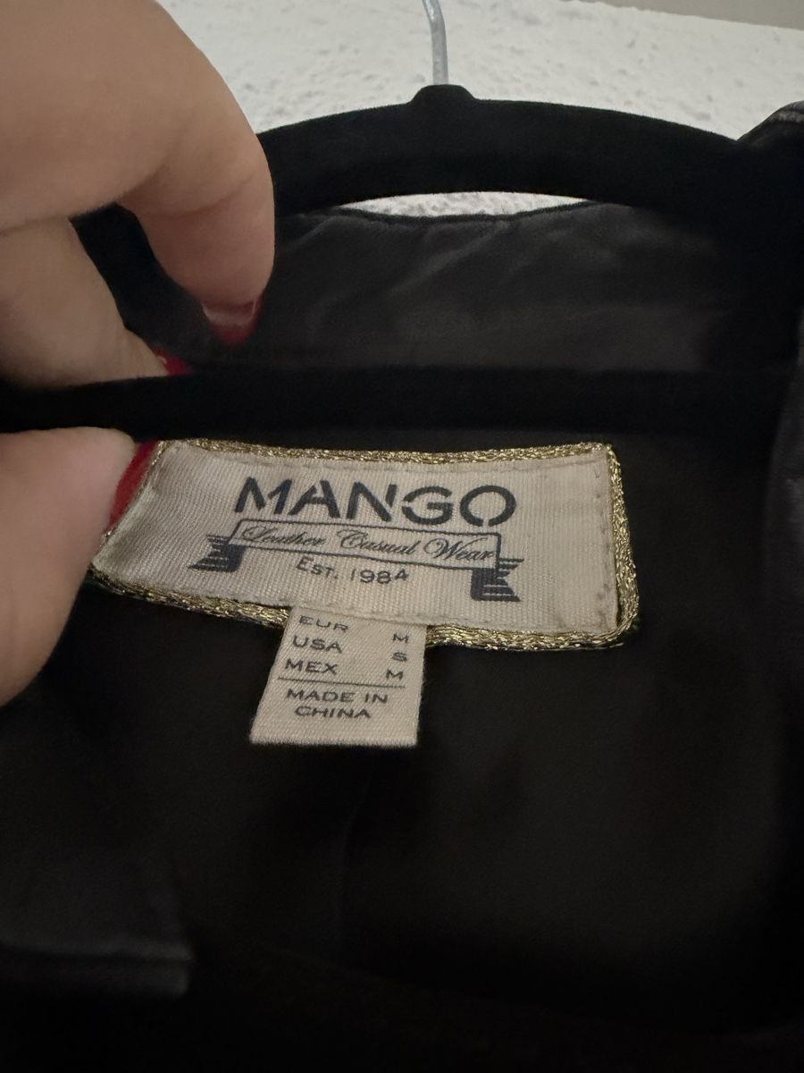 Mango Giacche: Mango Echtleder Bikerjacke Wildleder Dunkelbraun Gr. M – Usato da Hägglingen venduto da Raff_Ella 2