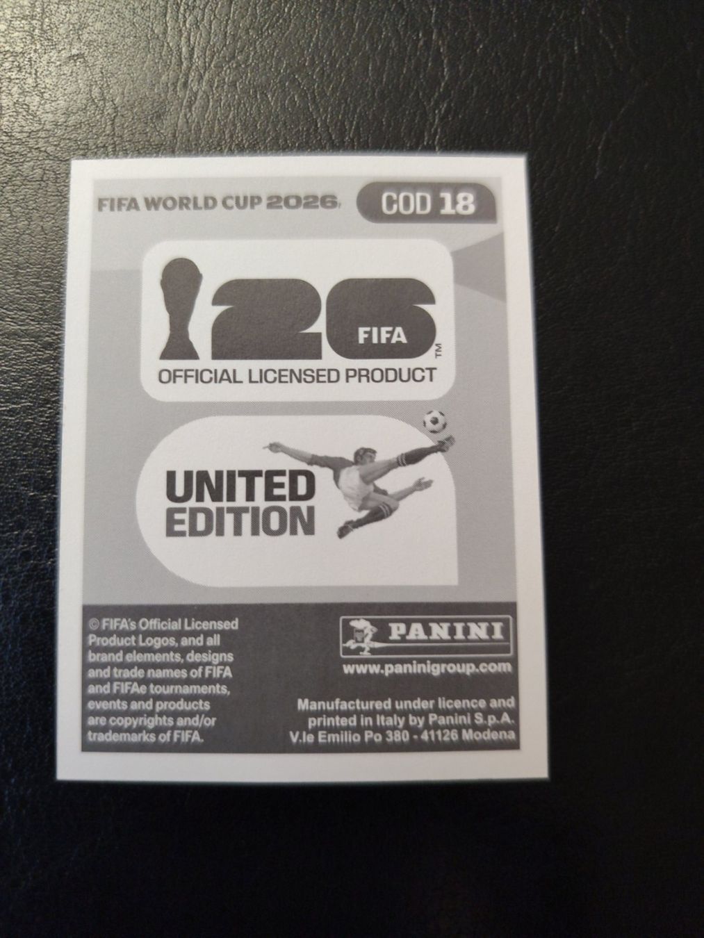 Panini Sammelbilder & Trading cards: Panini FIFA World Cup 2026 COD 18 – Neu (gemäss Beschreibung) aus Matzingen von Clie42 1