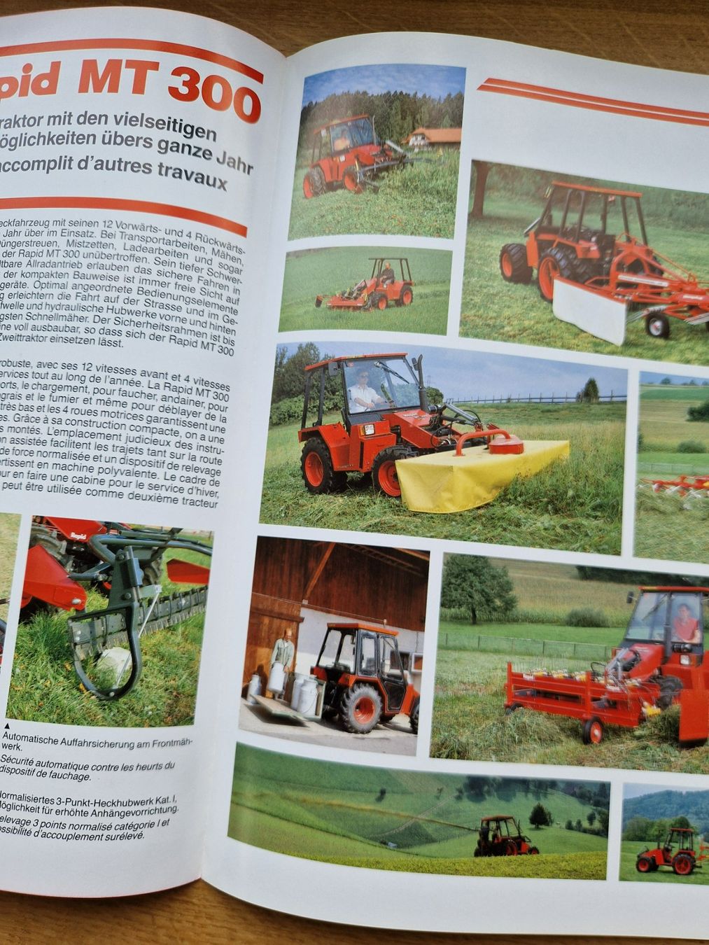 Rapid Trattori: Original Prospekt Rapid Bergtraktor MT300 – Usato da Dürnten venduto da Bachtel84 1
