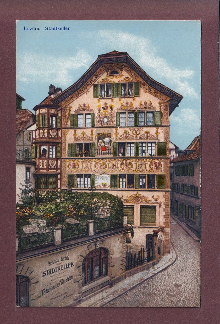 Cartes postales: LUZERN - Stadtkeller – D'occasion à Pully par nicecards