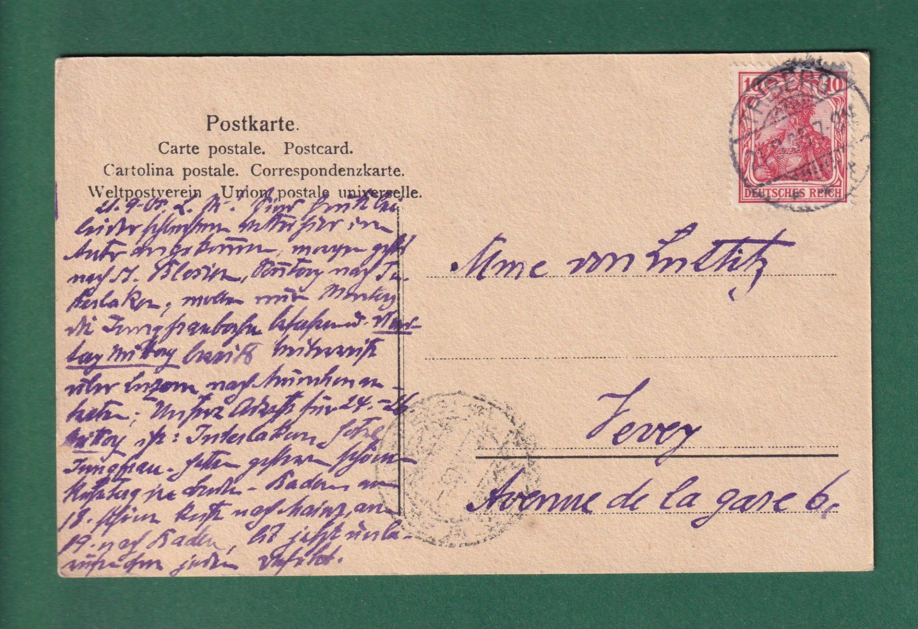 Ansichtskarten: TRIBERG - 1905 – Gebraucht aus Pully von nicecards-shop 1