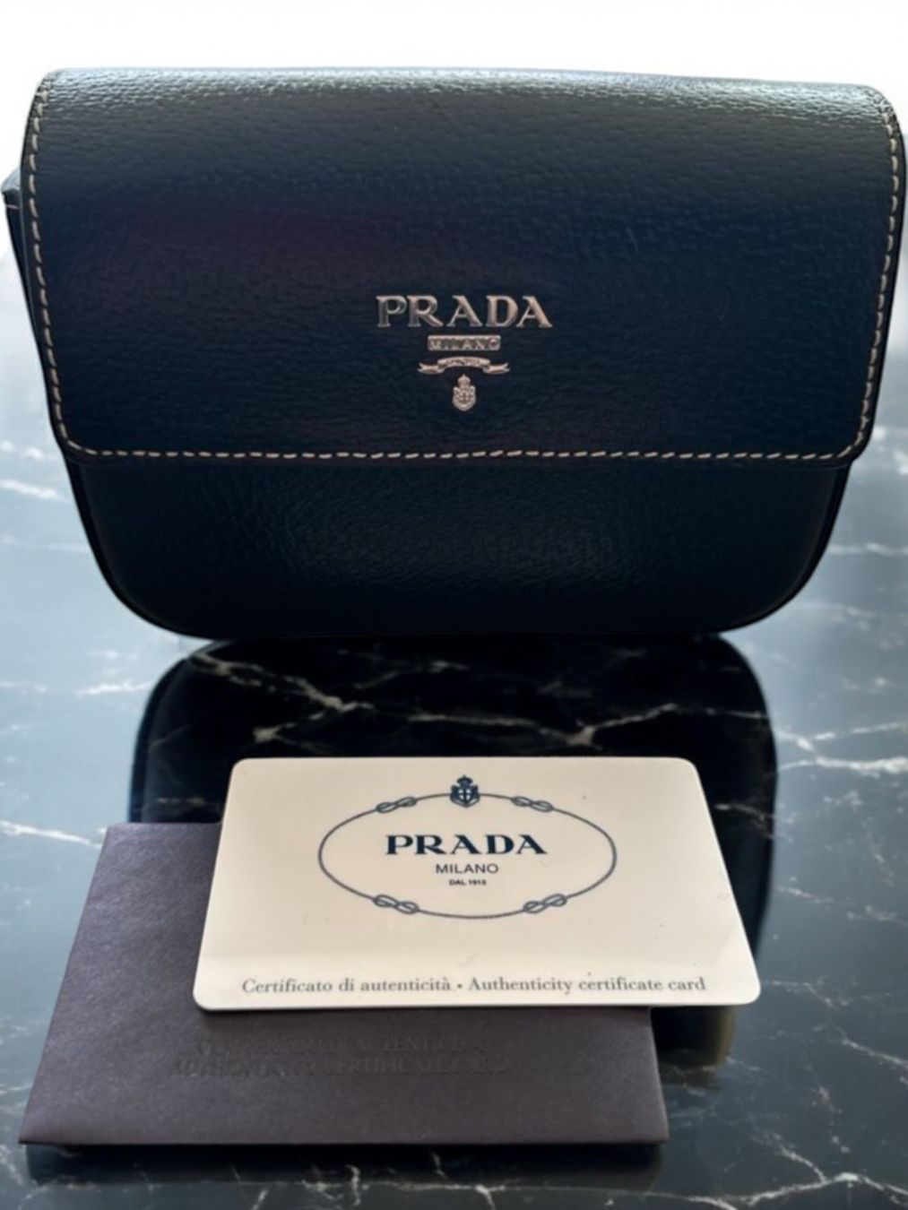 Prada Borse: PRADA Cinghiale Mini Flap Clutch / Tasche Black – Nuovo (secondo la descrizione) da Zürich venduto da Recode.Fashion 1