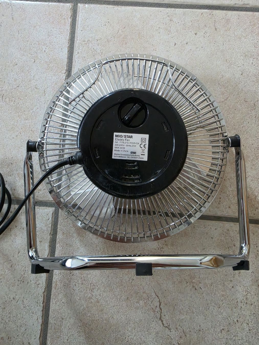 Mio Star Ventilatori: MIO-STAR Tischventilator Metall  – Usato da Wiedlisbach venduto da Amalfi100 1