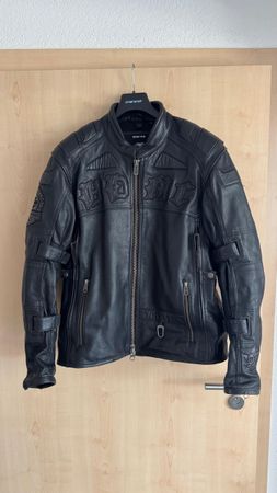 Veste moto en cuir Harley-Davidson homme taille XL noire
