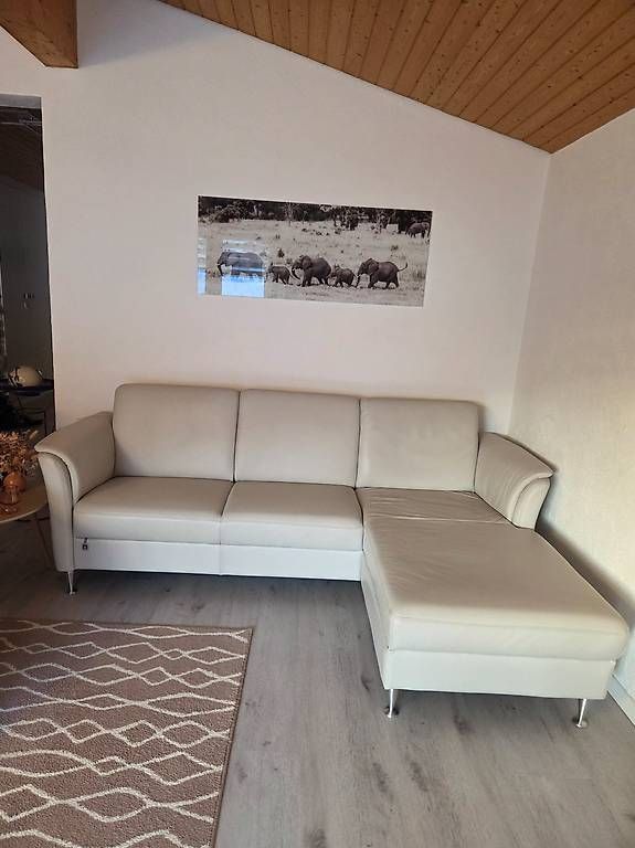 Divani: Neuwertiges Ledersofa hellgrau – Usato da Oberiberg venduto da hunter94