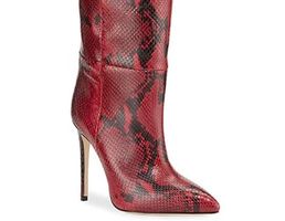 🤩MANGO SCHLANGENOPTIK-STIEFEL STRETCH IN ROT NEU