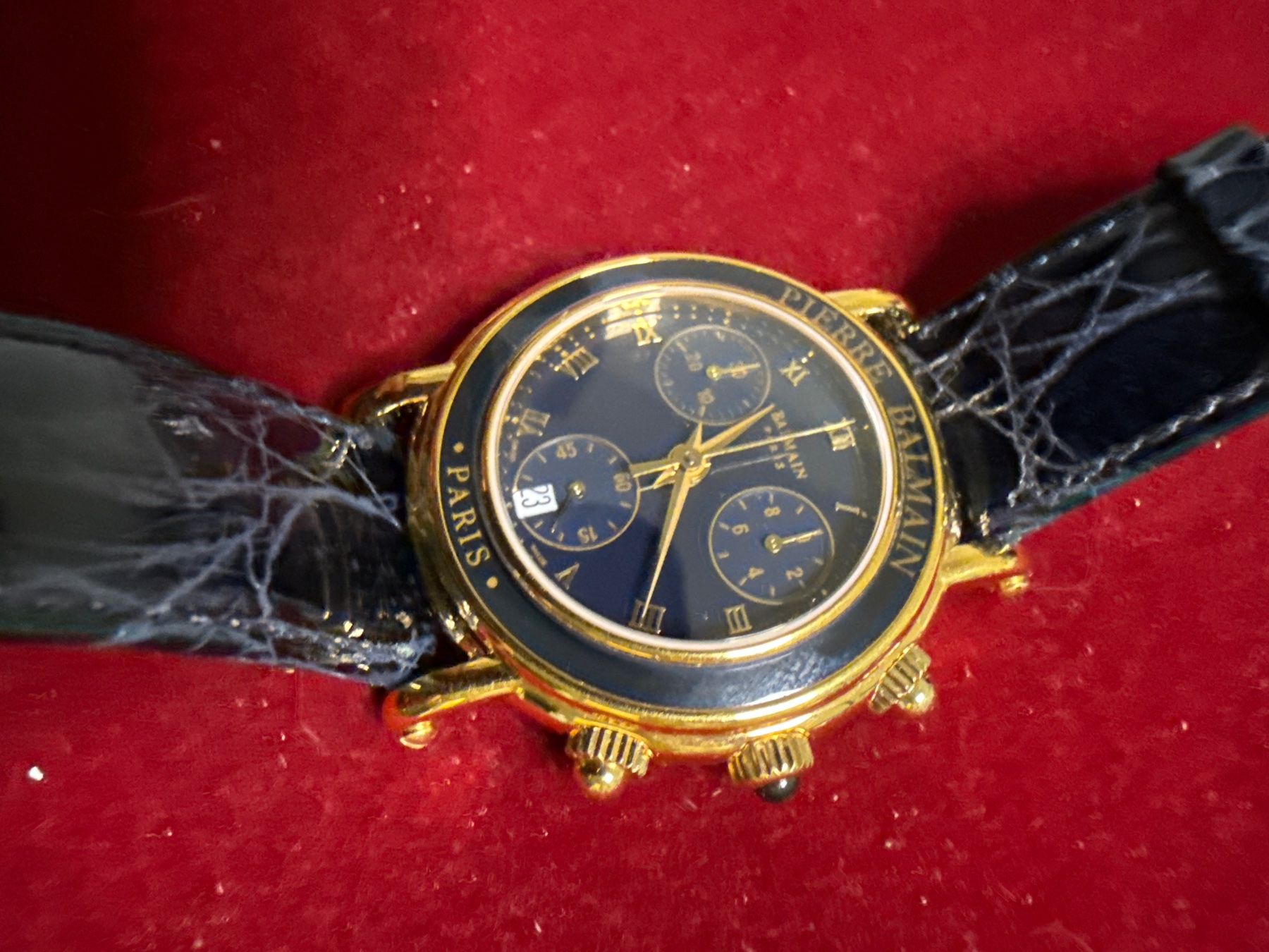 Balmain Uhren: Balmain Chronograph Quarz 37 mm – Gebraucht aus Pfeffingen von Allhandelklgwatches 1