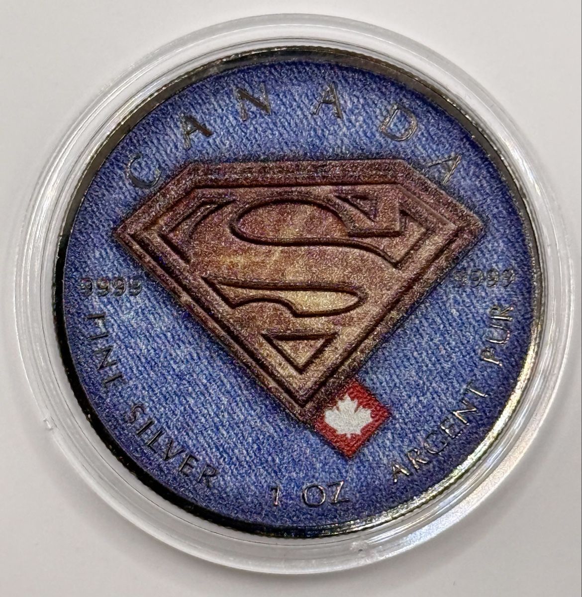 Tutti le monete: Superman Jeans Maple Leaf 1 oz Silber 2016 Black Ruthenium – Nuovo (secondo la descrizione) da Zürich venduto da Circle-9-Coins