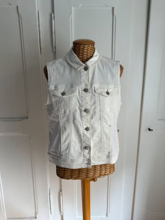 STREET ONE - Jeansgilet weiss 42