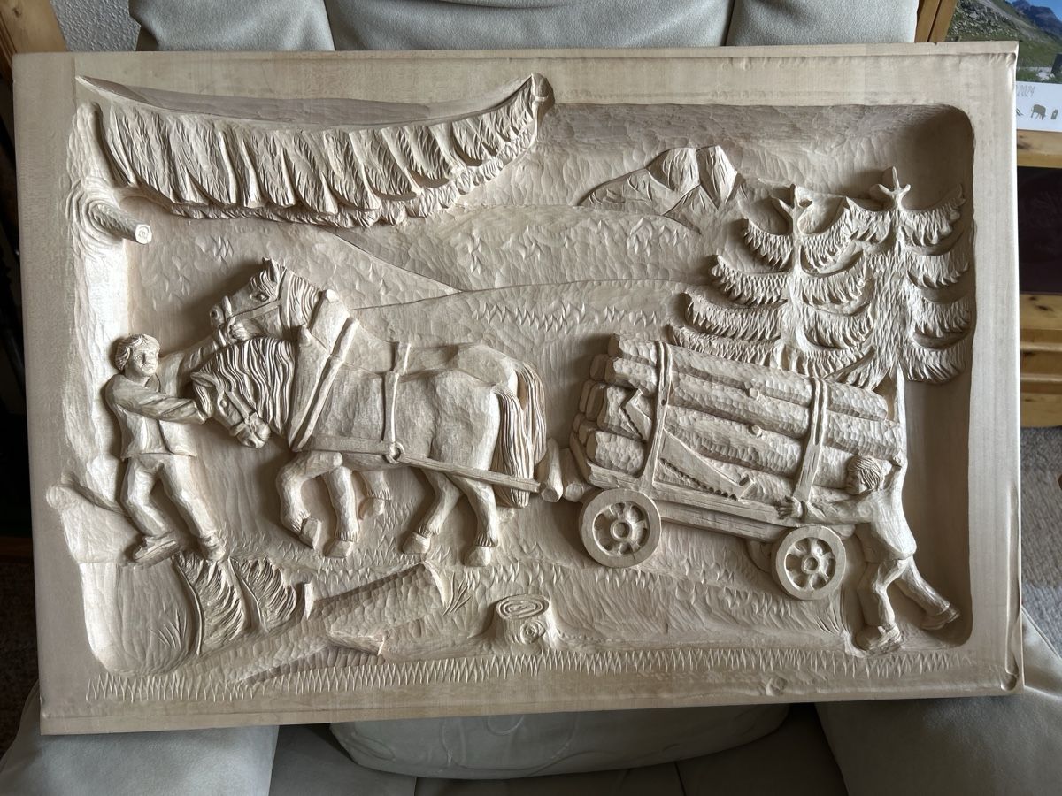 Foto & Immagini: Holzrelief/ Bild handgeschnitzt – Nuovo (secondo la descrizione) da Davos Platz venduto da cilgia08
