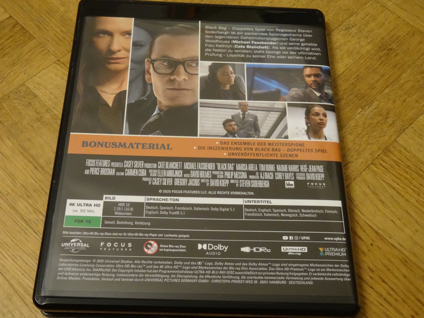 Alle DVDs: Black Bag Doppeltes Spiel 4K UHD Blu-ray – Gebraucht aus Olten von Disc-Verkauf 2