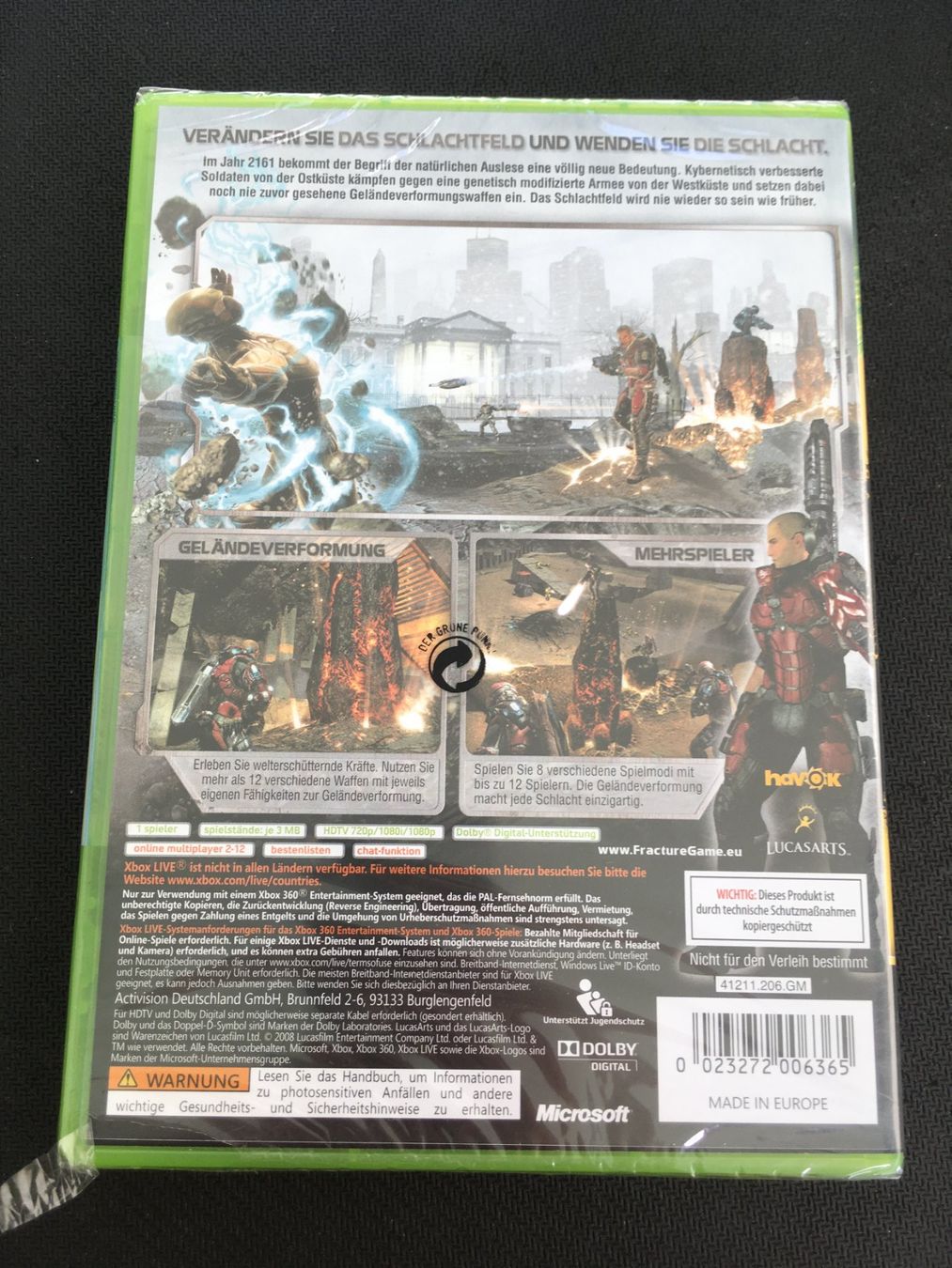 Microsoft Giochi: Fracture -  Xbox 360 (Neu/Sealed) – Nuovo e nell'imballaggio originale da St.Gallen venduto da sjosjo 1