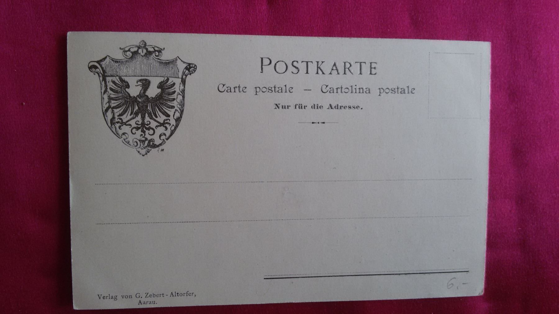 Cartoline postali: Aarau AK – Usato da Bischofszell venduto da Joachim-115 1