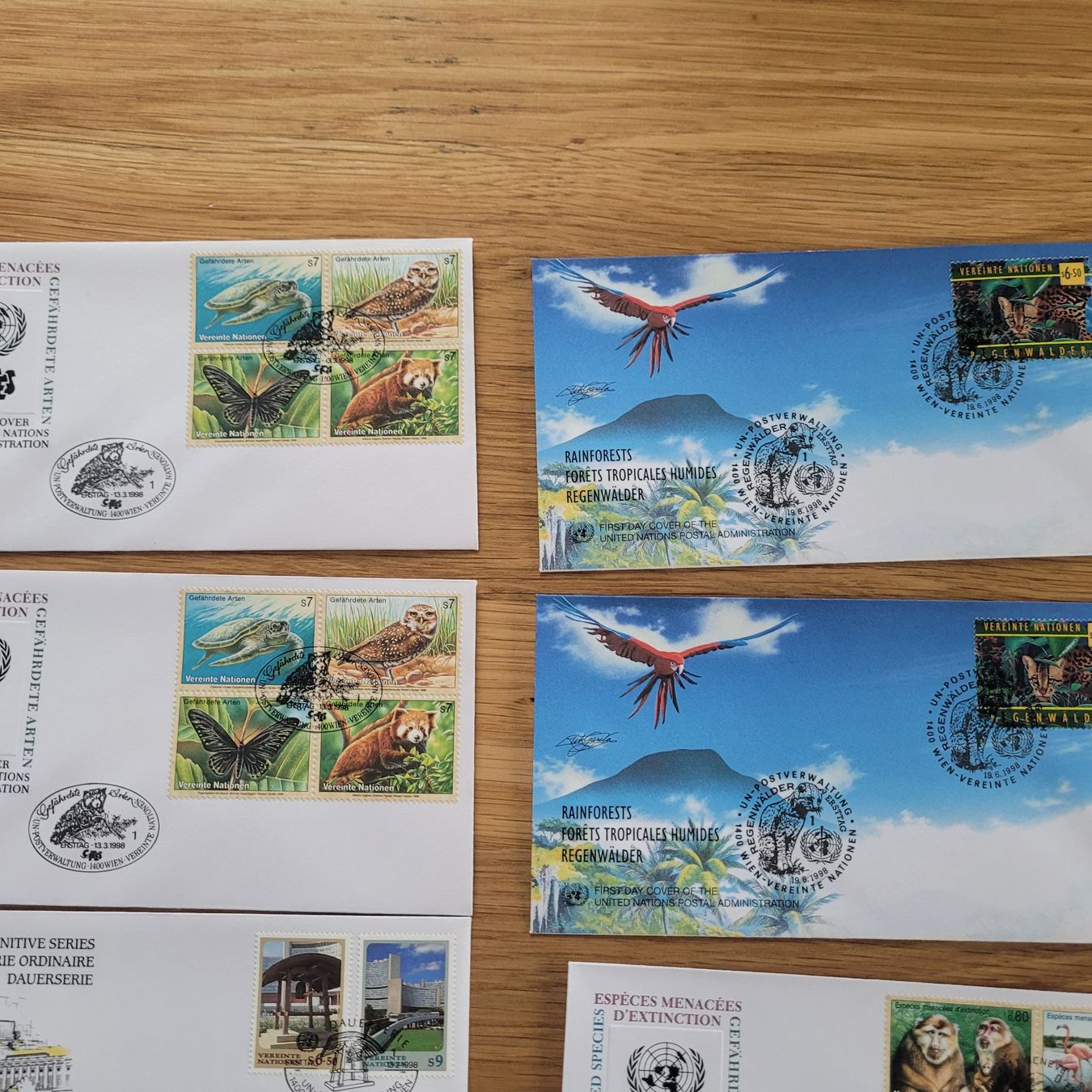 Tutti i francobolli: Los Mit FDC uno ONU – Usato da Biel/Bienne venduto da Destockweb 3