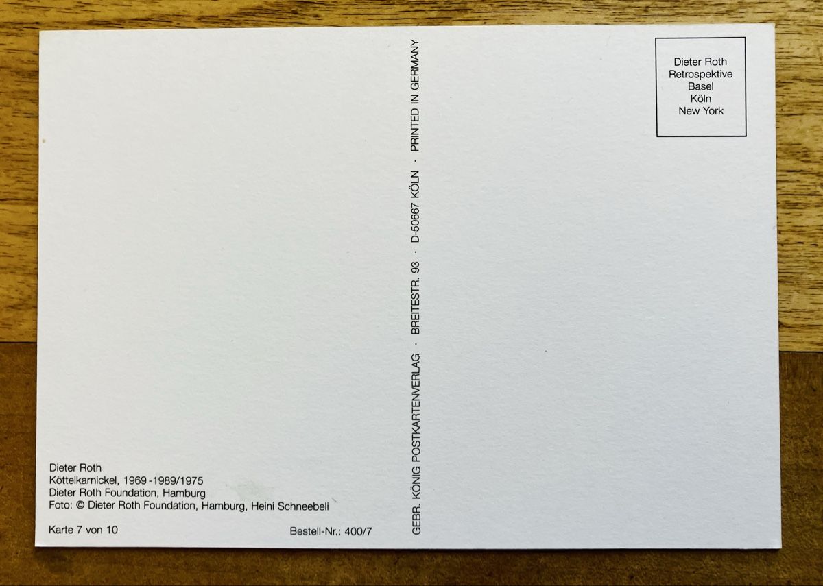 Cartoline postali: AK Dieter Roth – Nuovo (secondo la descrizione) da Buchs AG venduto da Allerleis 1