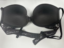 Damen, BH und Slip-Set ❤️Spitze anthrazit  Grösse 75B , 36