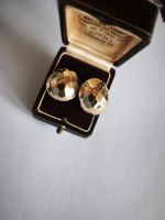 Vintage Ohrstecker mit Ohrclips 14K Gold gehämmert 