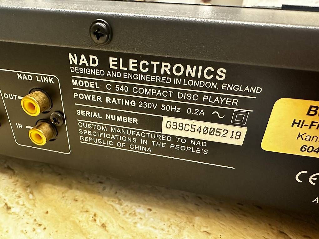 CD: NAD C 540 Compact Disc Player – Usato da Horw venduto da Bucher_AG_Horw 1