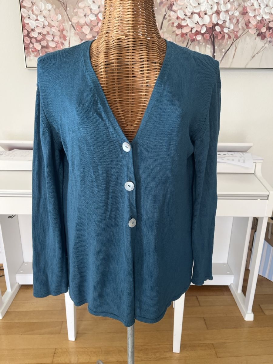 Giacche: Strickjacke Petrol, 42 – Usato da Solothurn venduto da Bobesch08