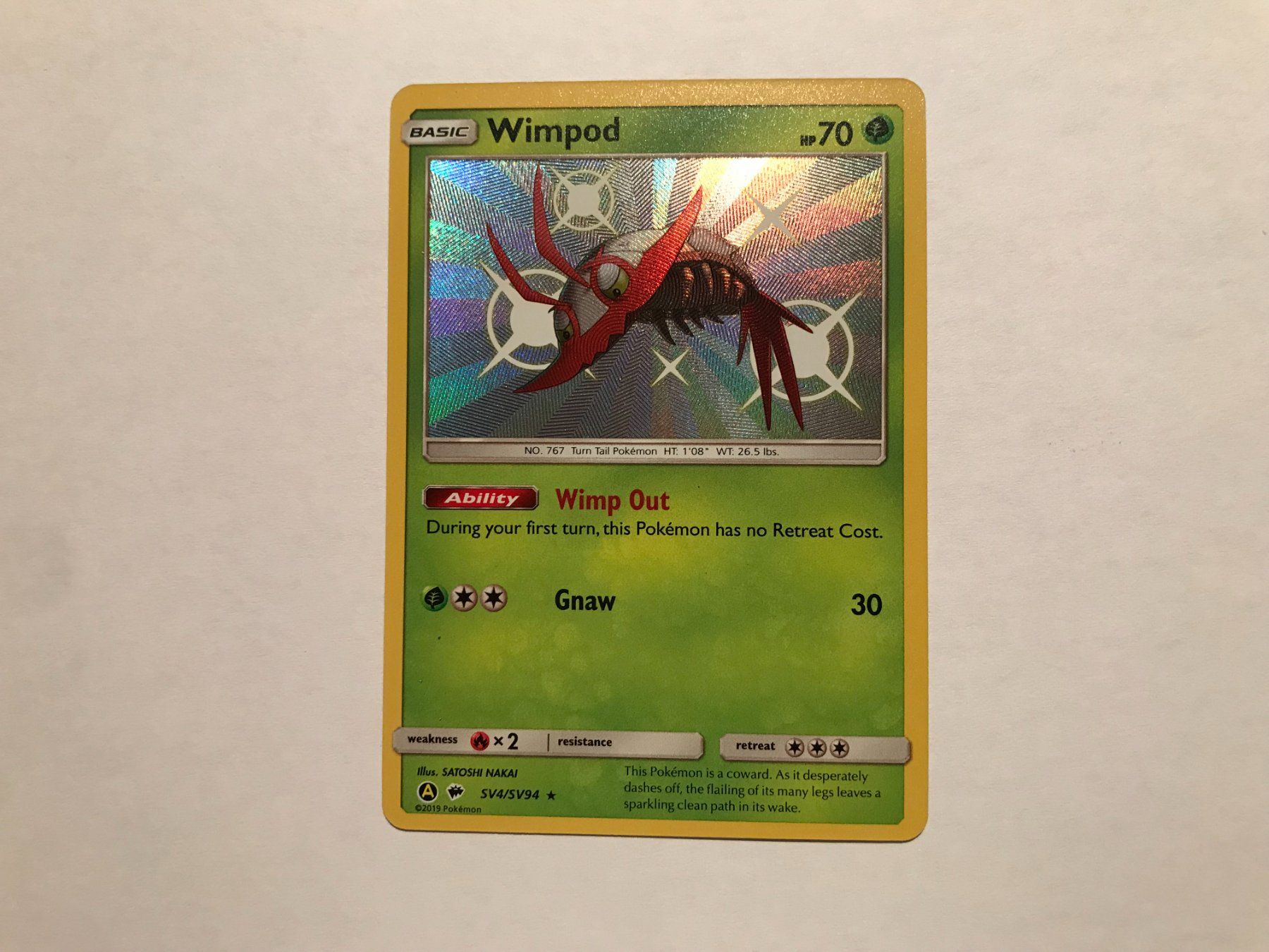 Pokémon Sammelbilder & Trading cards: Wimpod Shiny Hidden Fates EN – Gebraucht aus Hagendorn von Pokecollectorch 1