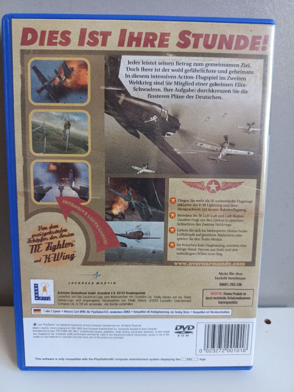 Giochi: Secret Weapons Over Normandy - PS2 - Top Zustand! – Usato da Villmergen venduto da MAYIAN_RETRO 1