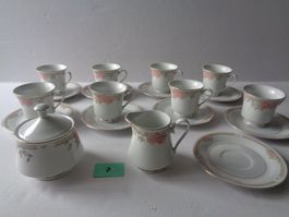 8 Tassen – Lynns Fine China Melody - Konvolut