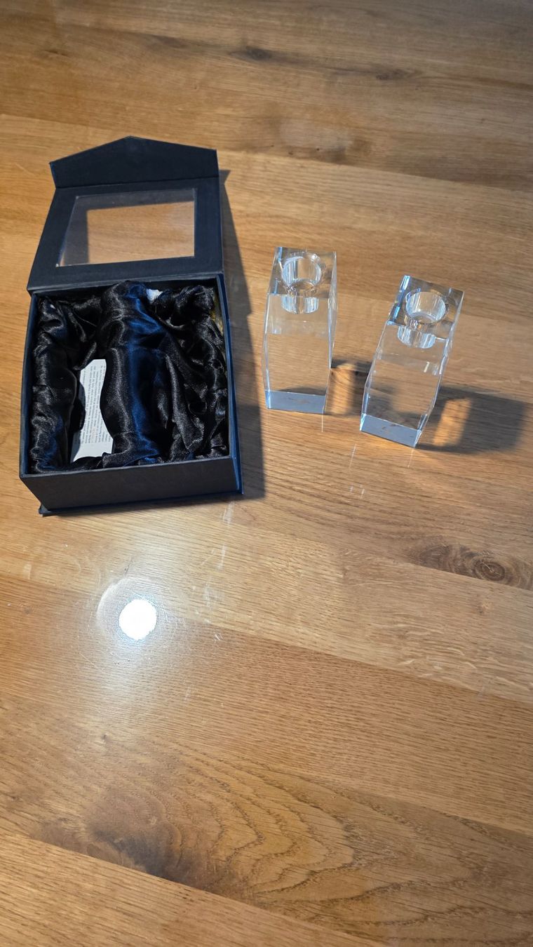 Portacandele: Kerzenständer aus Glas – Nuovo e nell'imballaggio originale da Dübendorf venduto da Jolenia 2