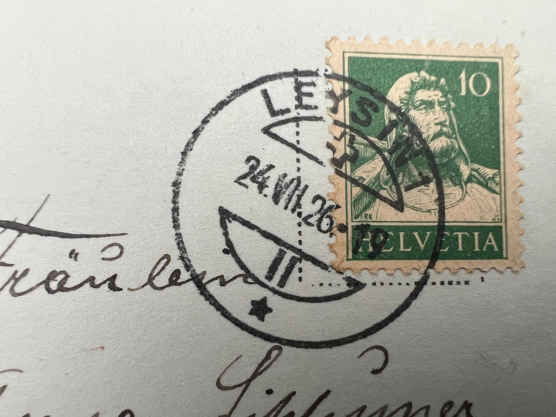 Cartoline postali: AK  1926 Leysin      (G1313) – Usato da Hinwil venduto da Sidi4 1