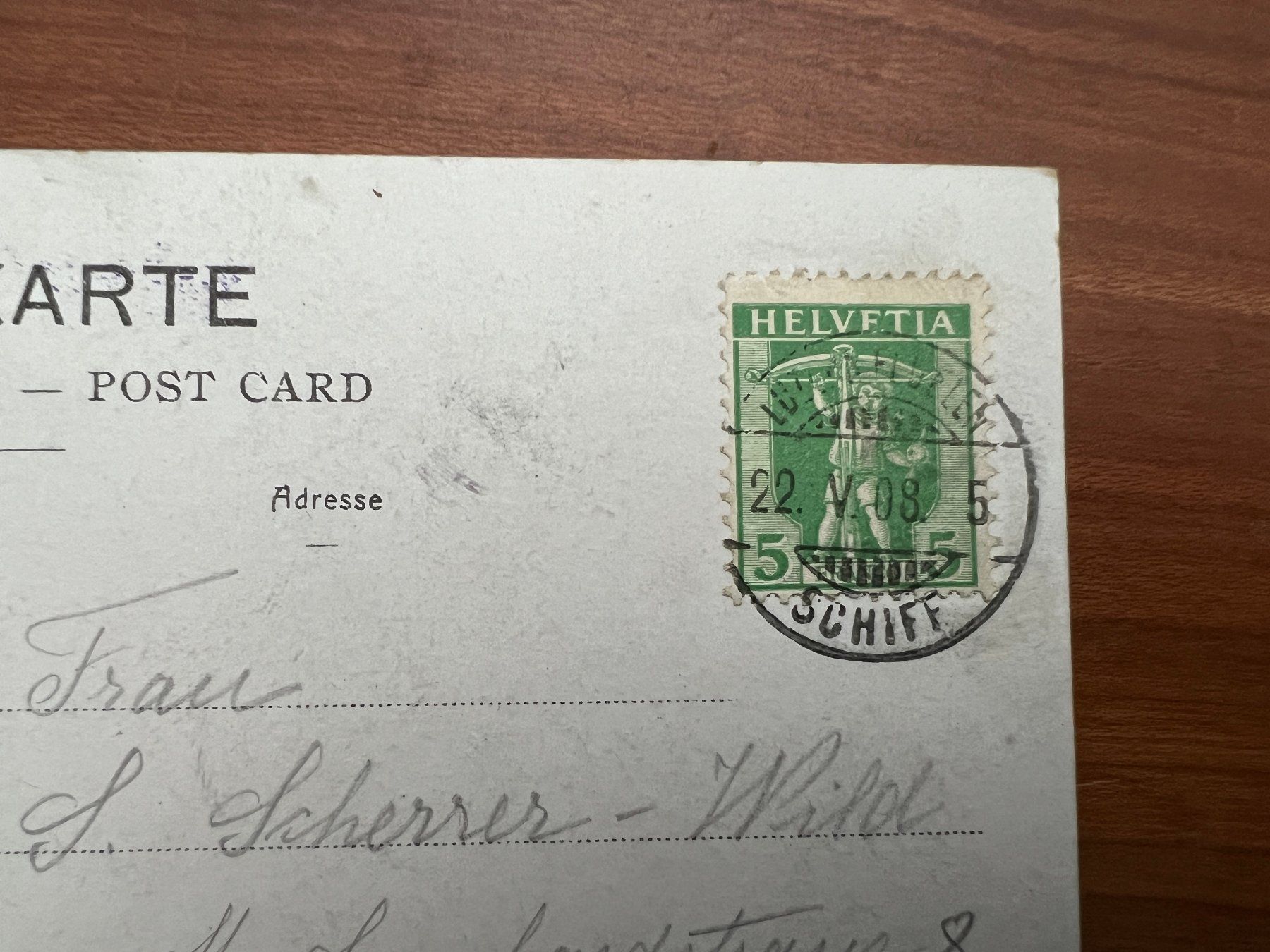 Cartoline postali: AK  1908 Vitznau super    (G2532) – Usato da Hinwil venduto da Sidi4 1