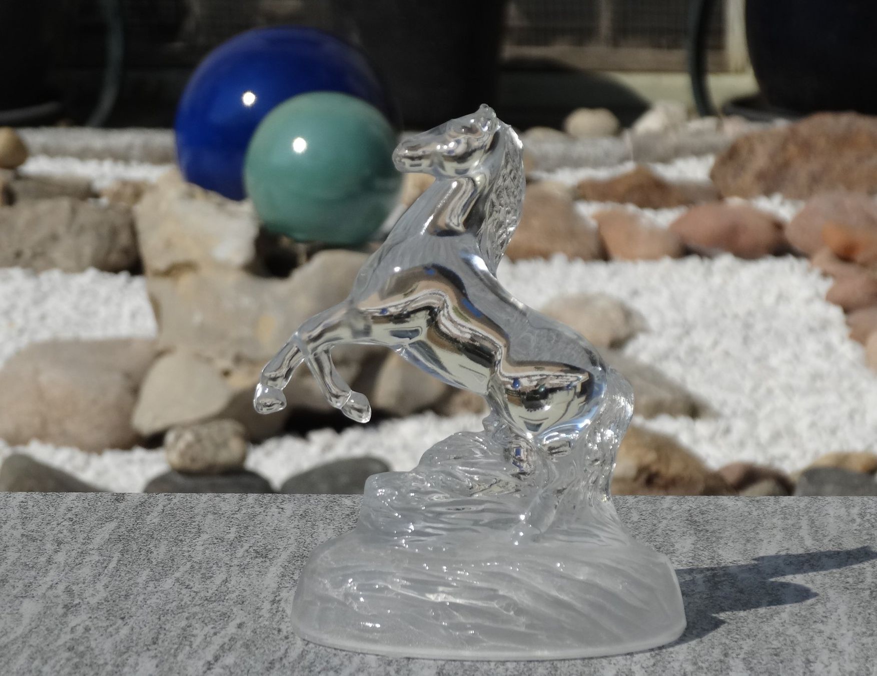 Statuette: Aus der Glasvitrine: Pferd aus Glas – Usato da Allschwil venduto da Boutique_16b 2