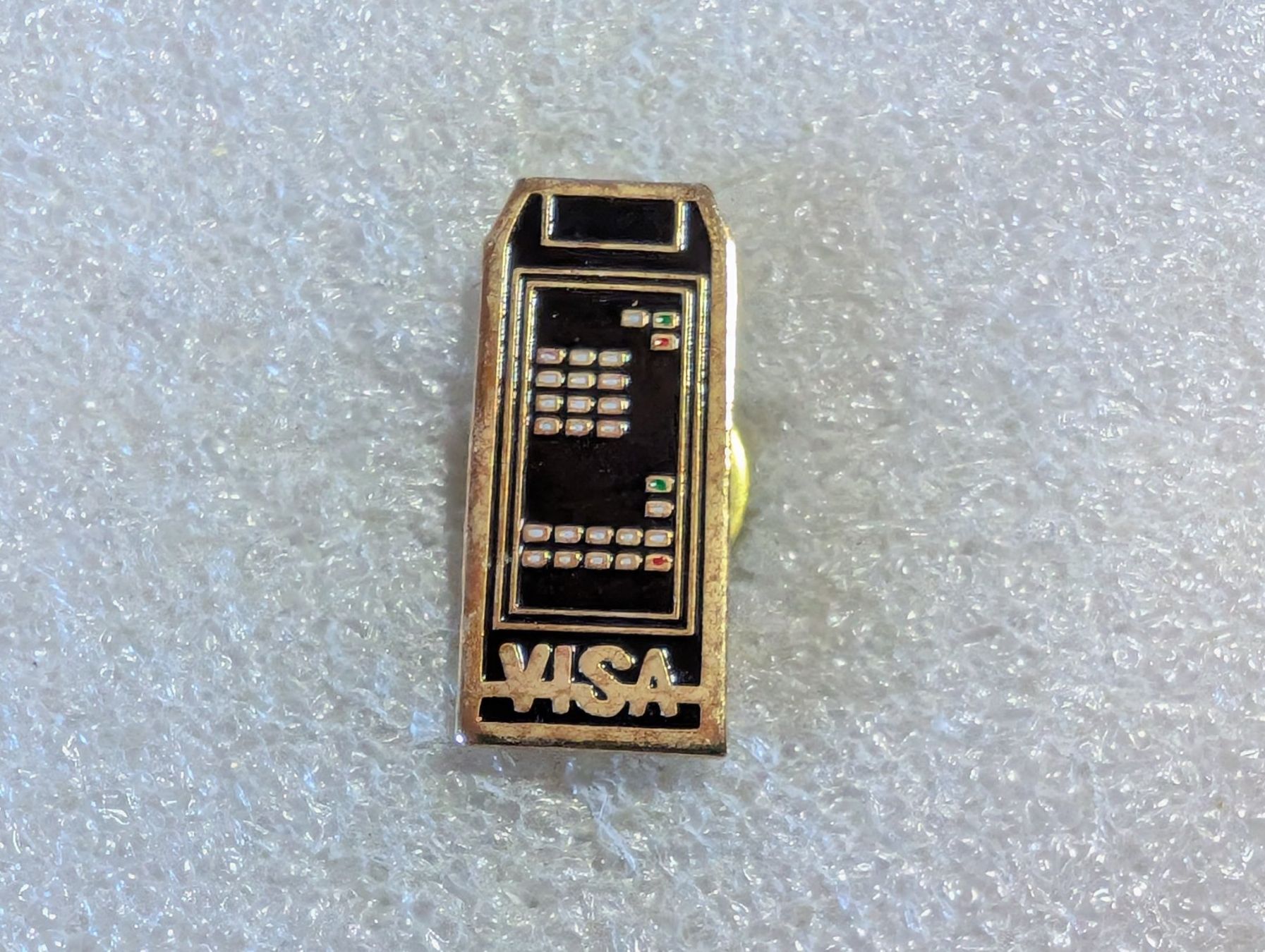 Placchette & Badge: Ansteckpin 189: Telefon VISA – Usato da Oppligen venduto da Pin-Fall-Shop