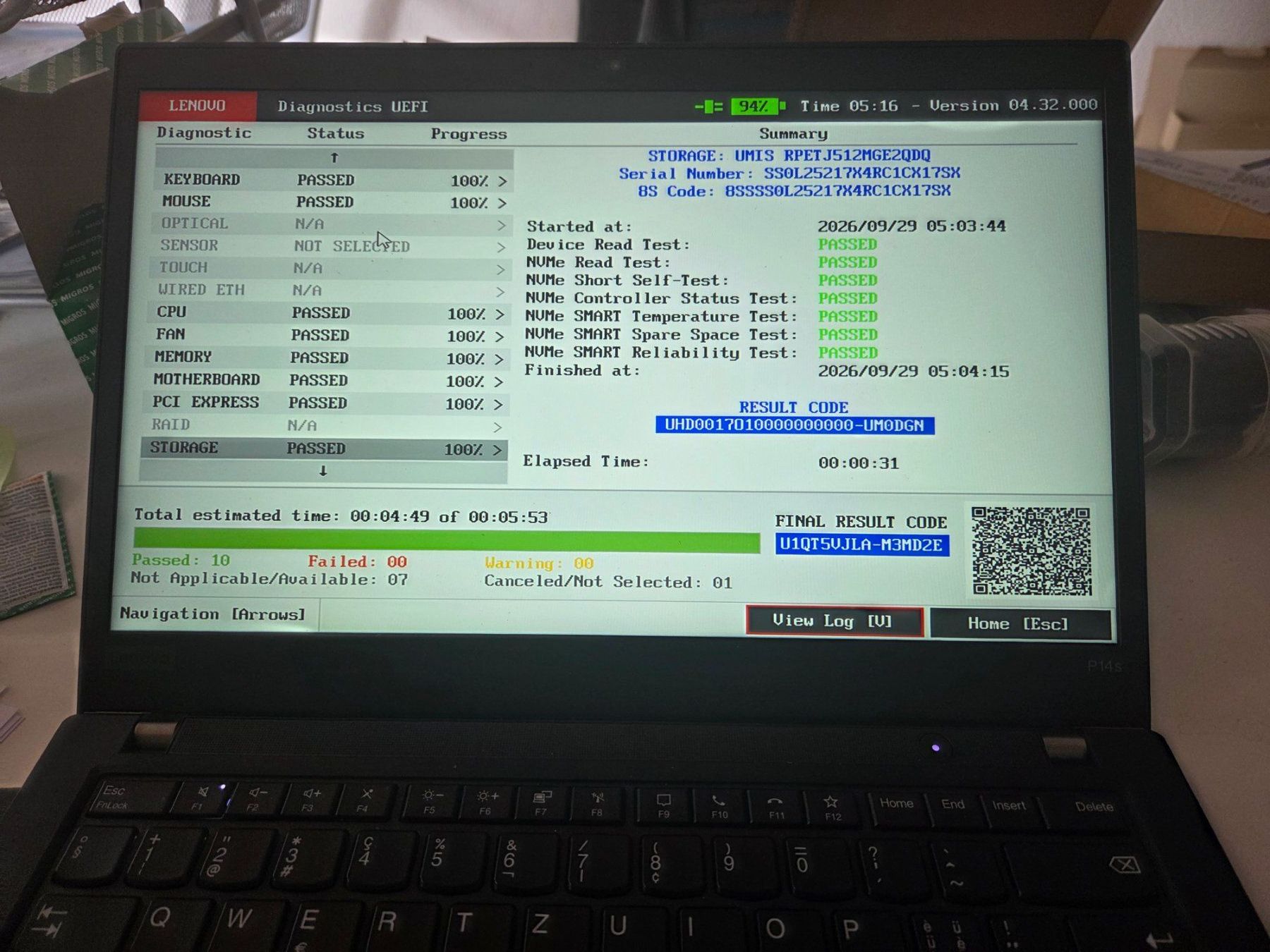 Lenovo Portables: LENOVO ThinkPad P14s – D'occasion à Ins par jackie_chan 2