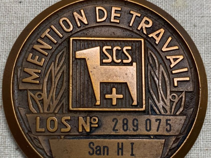 Medaillen: Medaglia "Mention de Travail - SCS" – Gebraucht aus Sorengo von 74in 2