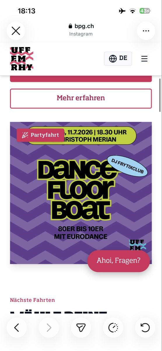 Tickets: 2 Tickets 11.07 Tanz Boot Rhy – Neu und originalverpackt aus Niederrohrdorf von liv_7gbr
