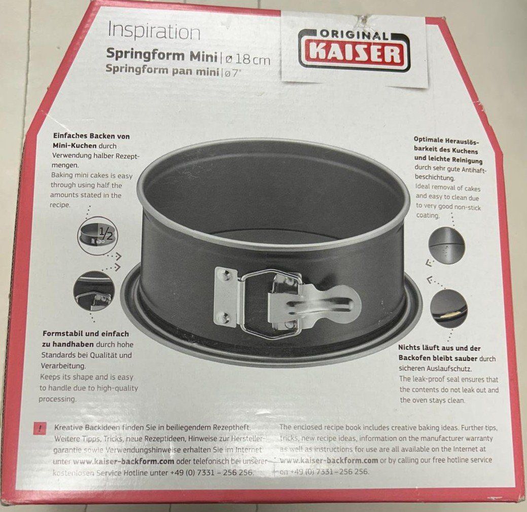 Teglie da forno: kaiser inspiration mini springform 20 cm – Nuovo e nell'imballaggio originale da Jegenstorf venduto da malartv