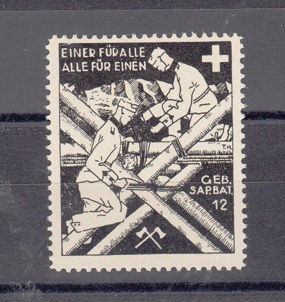 Alle Briefmarken: Sappeure 44/1** Geb.Sap.Bat.12 Kat.10.- – Gebraucht aus Herrliberg von Lfrifda