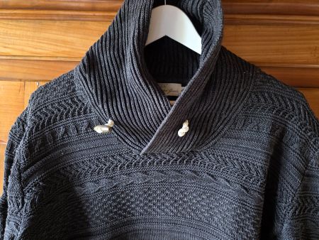 H&M Steckkragen Strick Pullover - Hoodie - L.O.G.G. Grösse L
