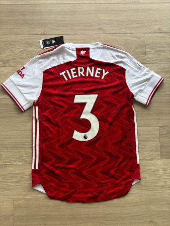 2020-21 Arsenal Authentic Home Shirt Tierney #3 (M)