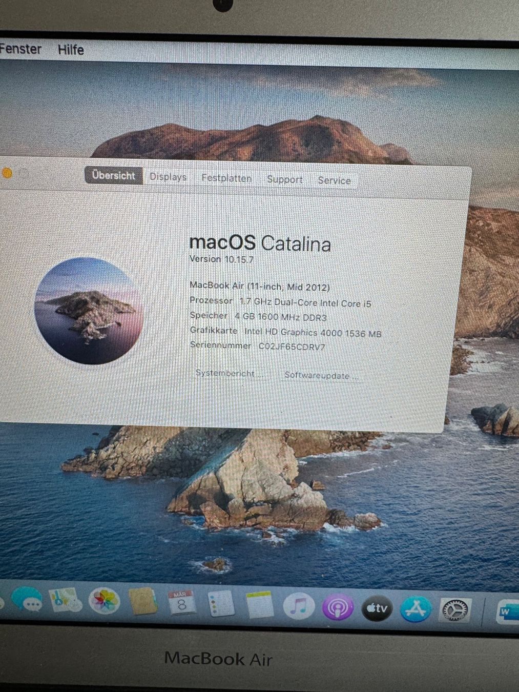 Apple Notebook: MacBook Air 11. inkl. Microsoft Office 2020 – Usato da Adliswil venduto da Busys 1