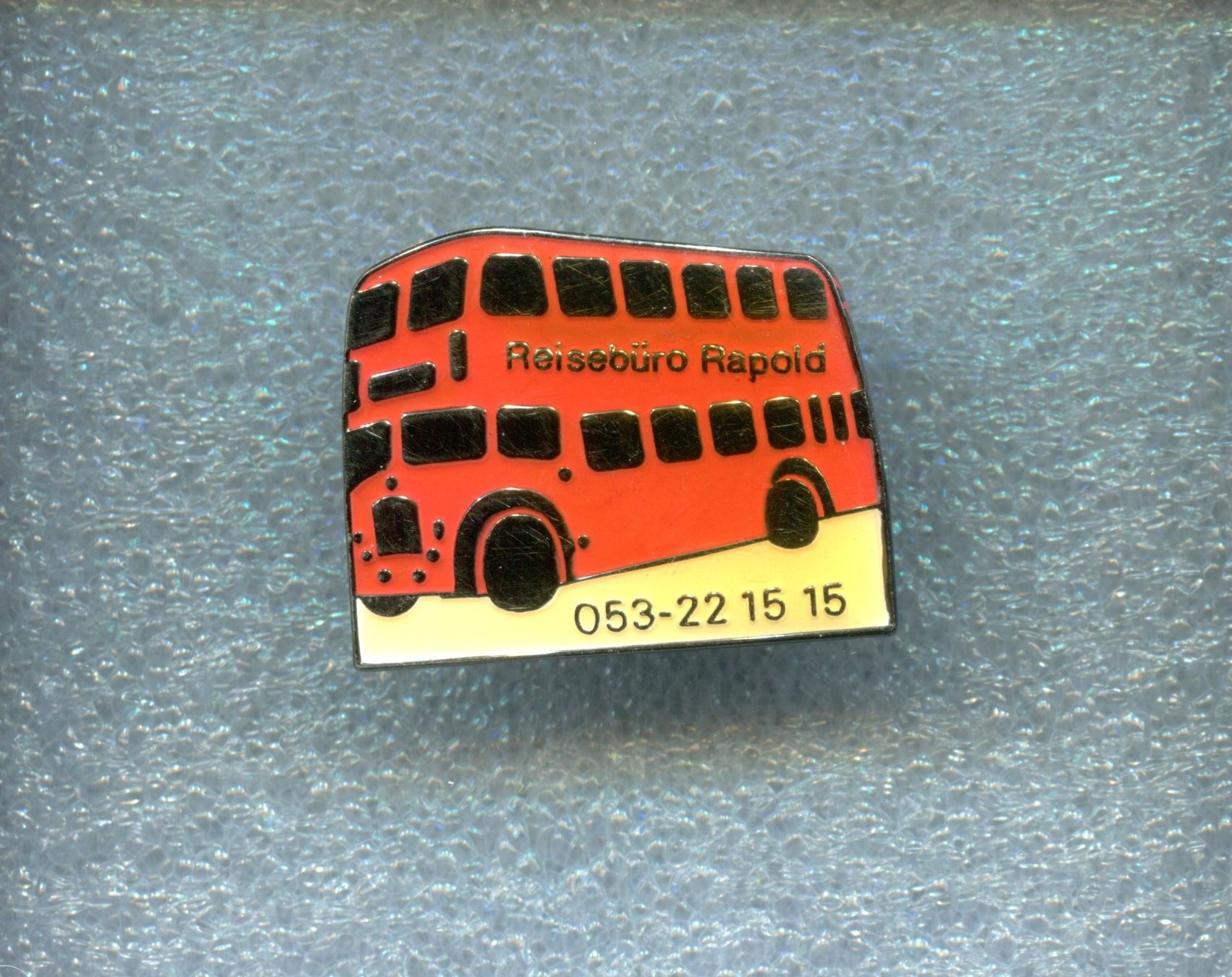 Placchette & Badge: Doppeldecker Bus  Reisebüro Rapold – Usato da Winterthur venduto da Sammleroase