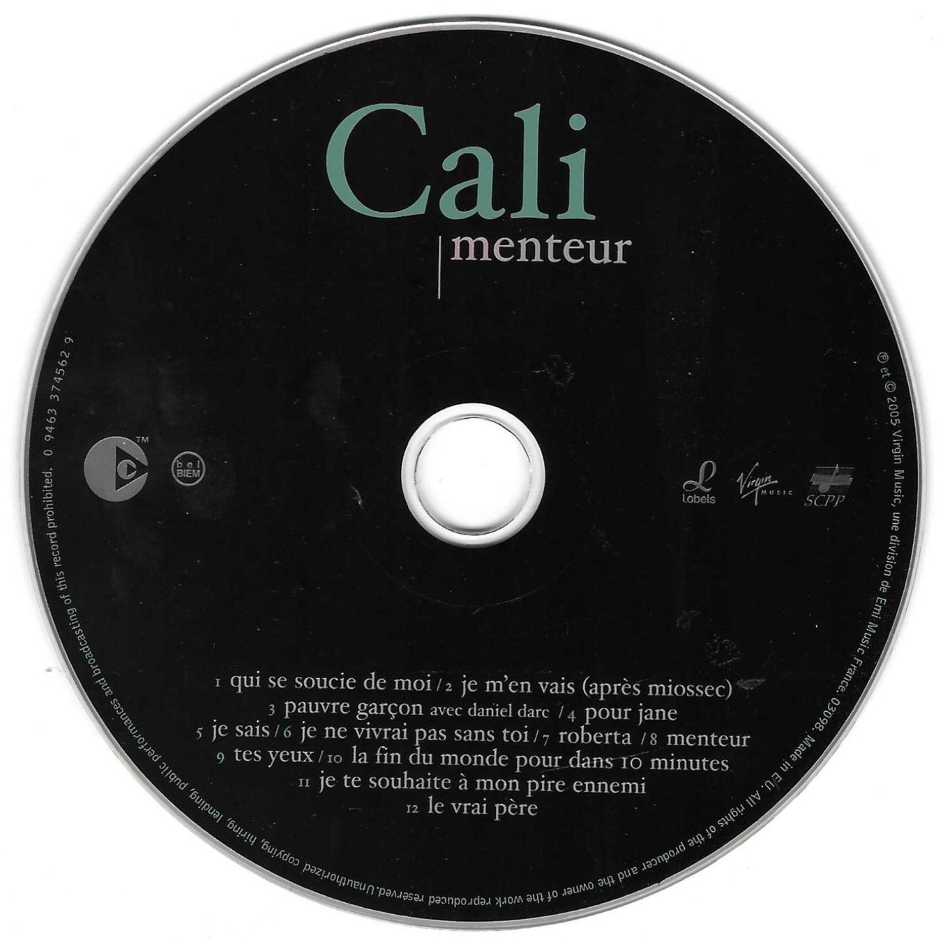 CDs: CALI  -  MENTEUR – Gebraucht aus Bex von Giorgiob 2