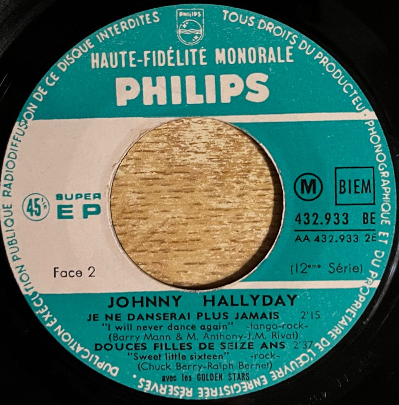 Vinyles: JOHNNY HALLYDAY- DA DOU RON RON – D'occasion à Bussigny par vinyl-pas-cher 3