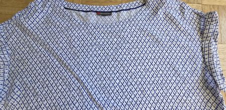 Chemise /Tshirt Blanc/bleu