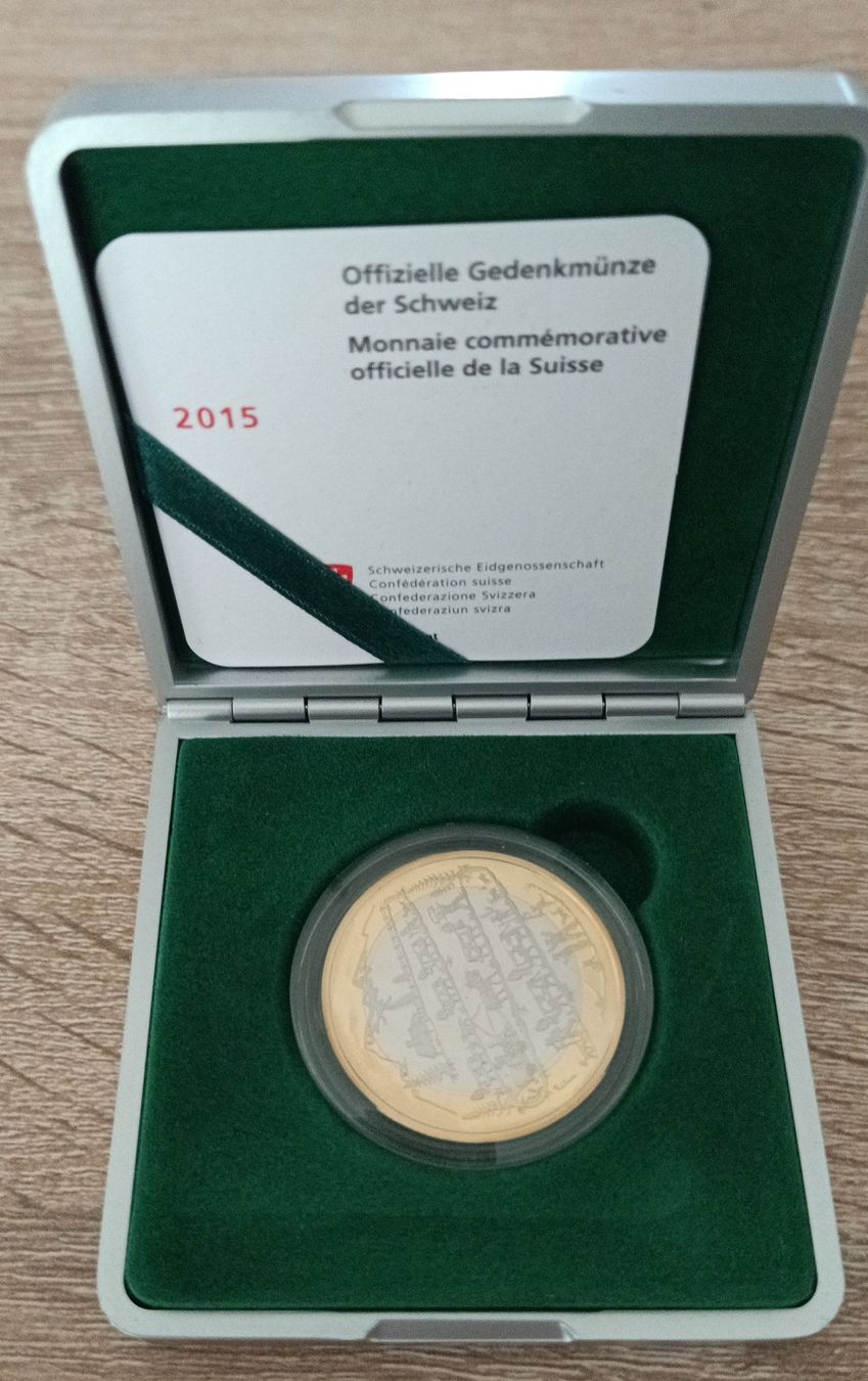 Tutti le monete: Pièce commémorative Suisse 2015 - Edition limitée ! – Nuovo e nell'imballaggio originale da Grolley venduto da Mariniere