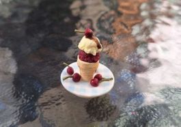 Puppenhaus Glace Teller