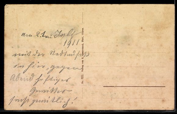 Cartes postales: AK Glarus, Mit Glärnisch – D'occasion à Berlin par bartko-reher 1