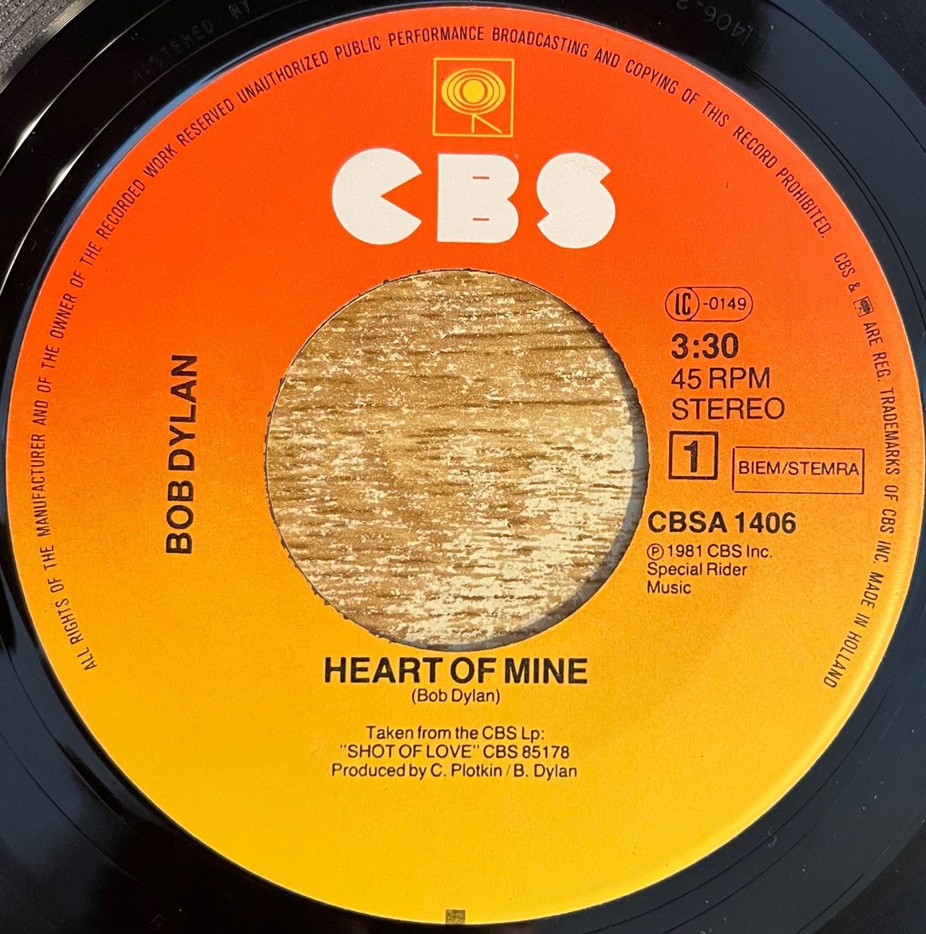 Schallplatten: BOB DYLAN - HEART OF MINE – Gebraucht aus Bussigny von vinyl-pas-cher 2