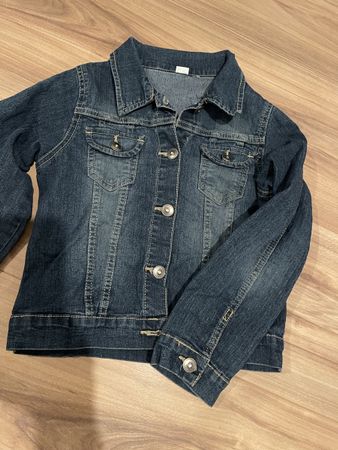 Kinder Jeansjacke blau für Mädchen Grösse 128