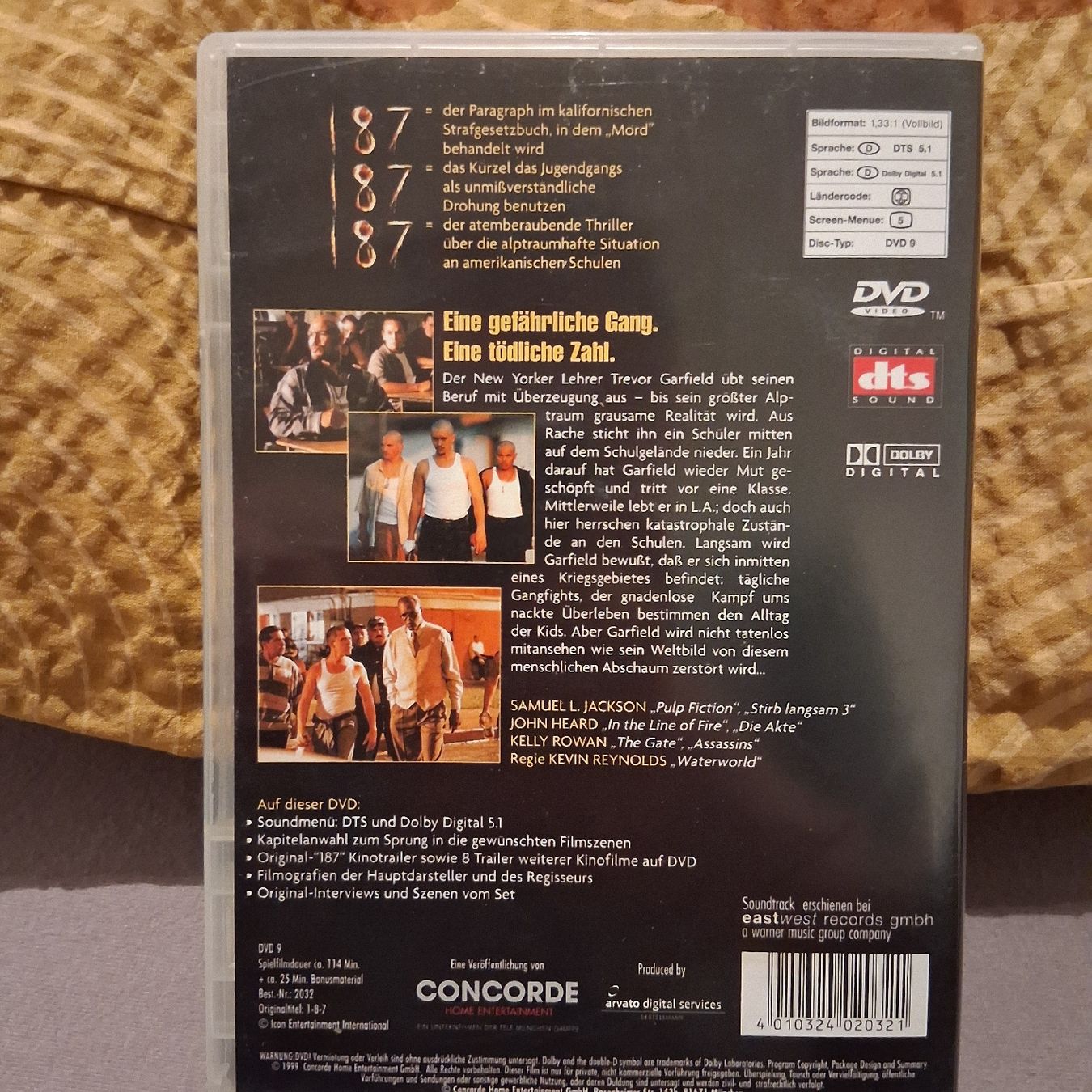 DVD 187- Eine gefaehrliche Gang. Eine toedliche Zahl. (Gebraucht) in ...